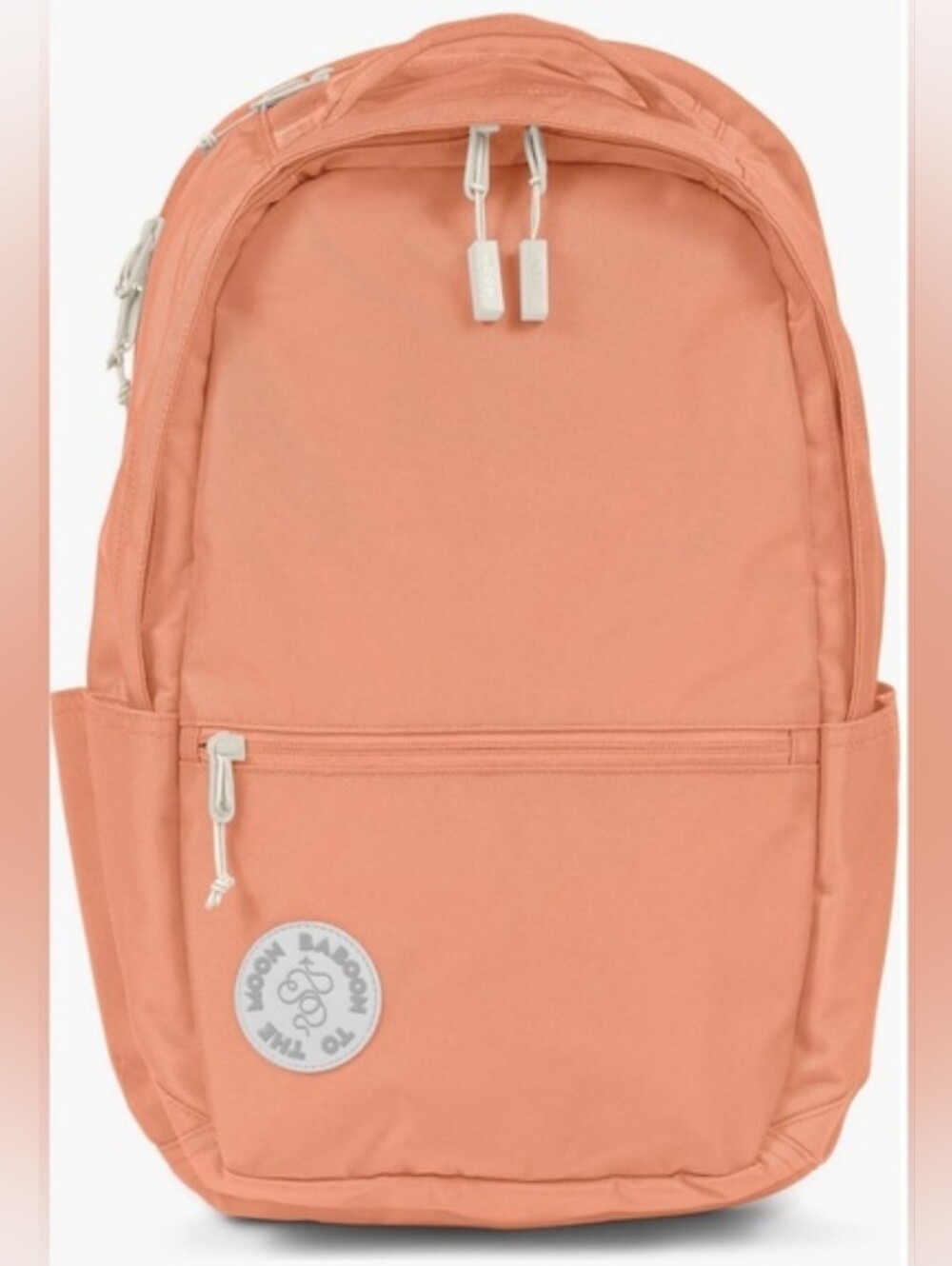 Baboon To The Moon City Backpack Coral with Front Pocket